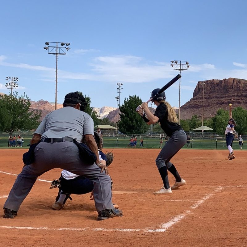 Ella at bat